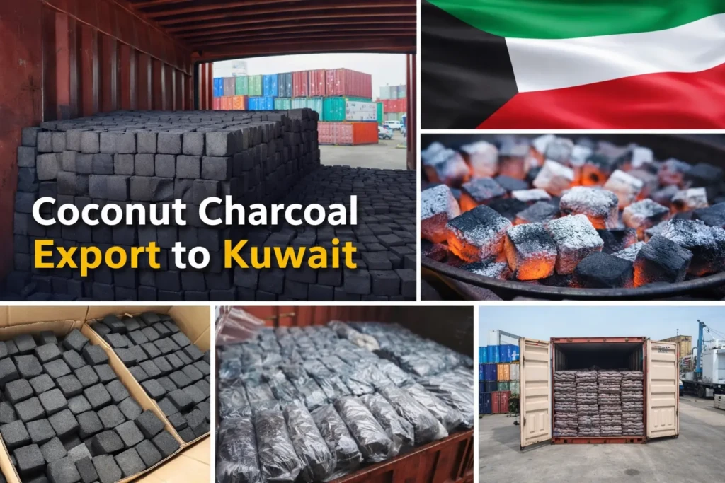 coconut charcoal export to Kuwait from Indonesia