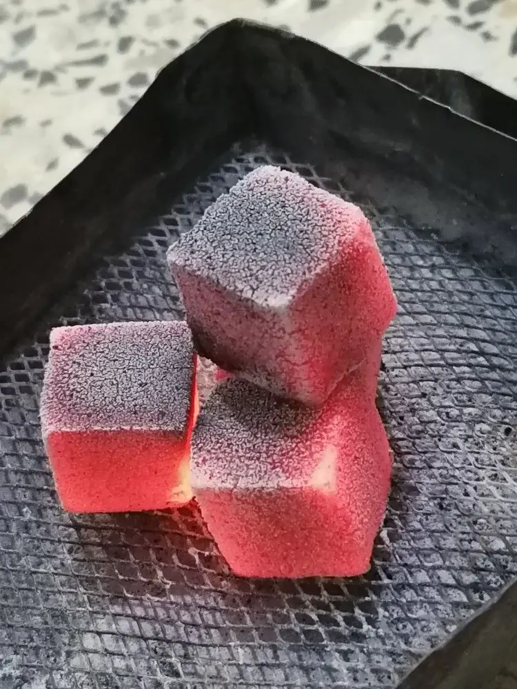 Premium coconut charcoal briquettes for shisha market in the Middle East