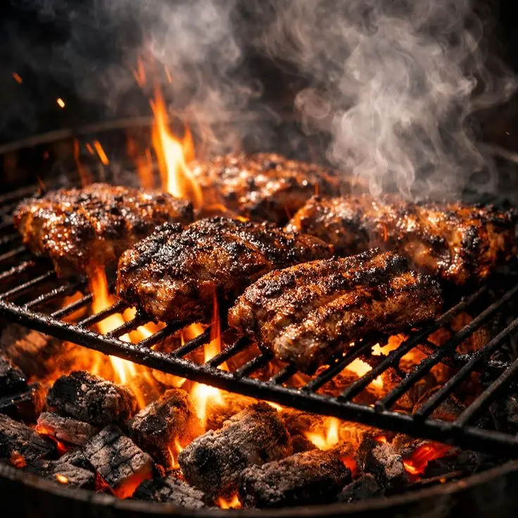 why restaurants use coconut charcoal for BBQ grilling