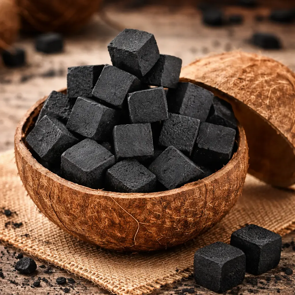 why coconut charcoal is popular in UAE market for BBQ and shisha